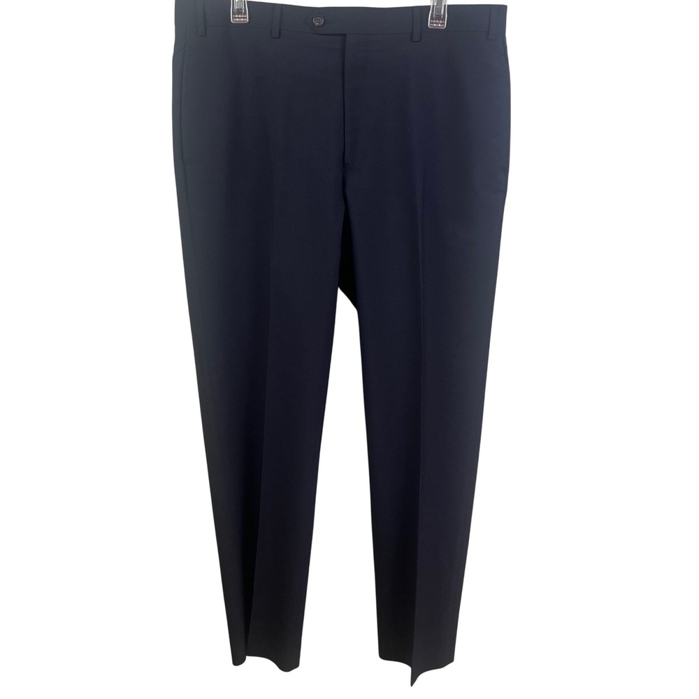 Lauren Ralph Lauren Navy Wool Blend Dress Trousers Pants Size 37x31